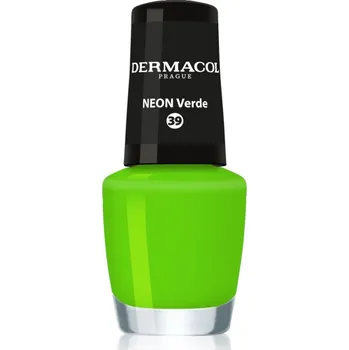 Dermacol Neon Nail Polish 5 ml, 39 Verde