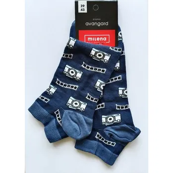 Pánské ponožky Pánské ponožky nízké Milena Fotoaparát Velikost: 39-43