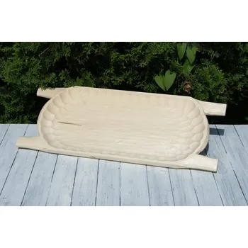 Dřevěná hračka Dřevěné dlabané korýtko 70