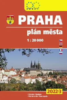 Praha: plán města 2022/23 1:20 000 - Žaket (2022)