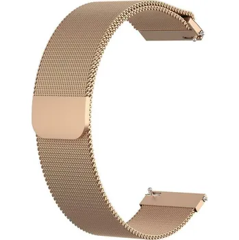 Příslušenství k chytrým hodinkám eses Milánský tah rychloupínací pro Garmin - Růžově zlatý, 18 mm
