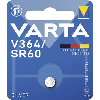 Článková baterie Hodinková baterie Varta V364/SR 60 1,55V