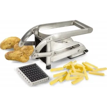 Kráječ zeleniny Hranolkovač domácí nerezový s přísavkou, mřížky 9 a 12 mm, La Bonne Graine Sleva 170Kč
