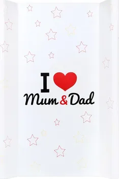 Přebalovací podložka New Baby Přebalovací podložka I love Mum and Dad 80 x 50 cm