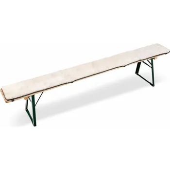 Podsedák Kožešinový potah na pivní lavici Fellhof 220 cm béžový