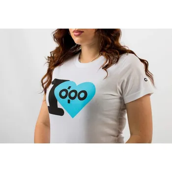 Dámské tričko I ♥ DPO - triko dámské bílé XL