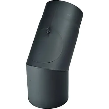Kouřovod Kovo Kraus Koleno kouřovodu s čistícím otvorem 160 mm/45° x 1,5 mm