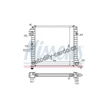 Motor automobilu Chladič motoru NISSENS 65518