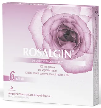 Lék na ženské potíže Rosalgin Granule pro přípravu vaginálního roztoku