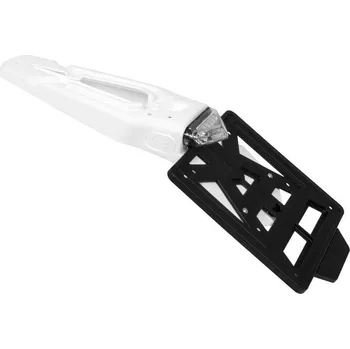 Osvětlení pro motocykl Držák SPZ (60°) s LED světlem RTECH barva bílá ( - světlo homologováno dle platných směrnic EU viz. E11 (50R-001224))