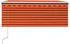 Markýza vidaXL Automatická markýza s roletou 300 x 250 cm oranžová/hnědá