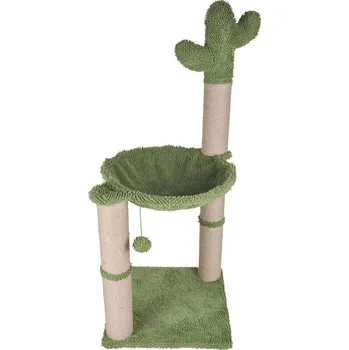 Love Story Škrabadlo pro kočku KAKTUS, 40 x 40 x 96 cm, zelené