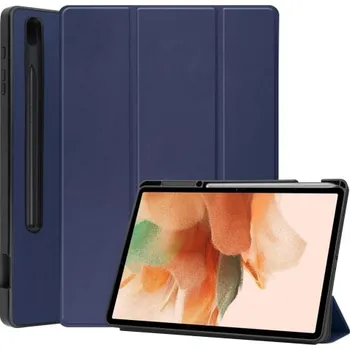 Pouzdro na tablet VSECHNONAMOBIL 32768 LEATHER zaklapovací obal Samsung Galaxy Tab S8+ / S7+ / S7 FE modrý