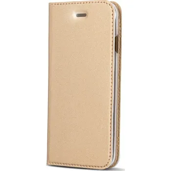 Pouzdro na mobilní telefon Cu-Be&nbsp;Platinum flipové pouzdro Huawei Y7 Prime 2018 gold