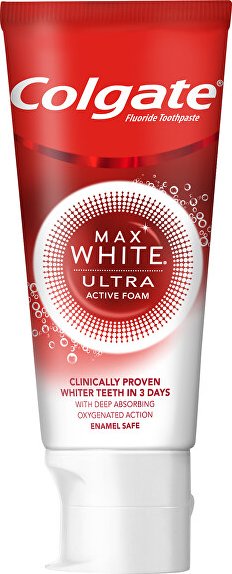 foto Zubní pasta Colgate Max White Ultra Active Foam 50 ml