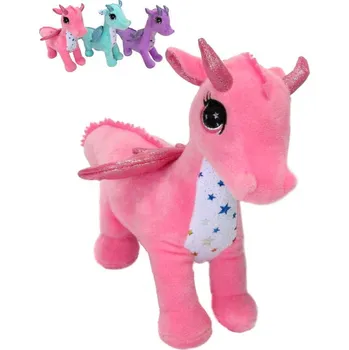 plyšák PLYŠ Dráček 24cm stojící 3 barvy *PLYŠOVÉ HRAČKY*