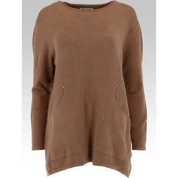 Dámský svetr YC-2100 svetřík barva: camel, velikost: L/XL