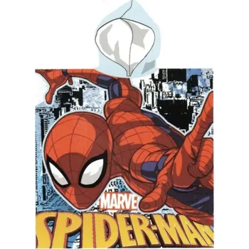 Dětské pončo SPIDER MAN modrý 55x110cm Setino
