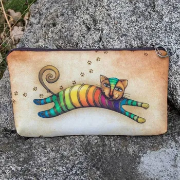 Kosmetická taška Kapsička Duhová kočka