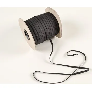 Guma hladká 0,5 cm černá