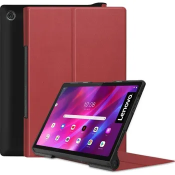 Pouzdro na tablet VSECHNONAMOBIL 34649 LEATHER zaklapovací obal Lenovo Yoga Tab 11 tmavočervený