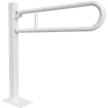 HELP: Sklopné madlo ukotvené do země 813 mm, bílé, s krytkou