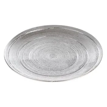 Keramický tác - stříbrný 25,5 cm