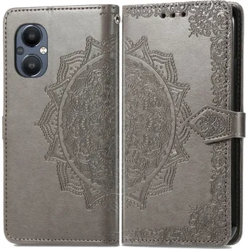 Pouzdro na tablet VSECHNONAMOBIL 39672 ART Peněženkový kryt OnePlus Nord N20 5G ORNAMENT šedý