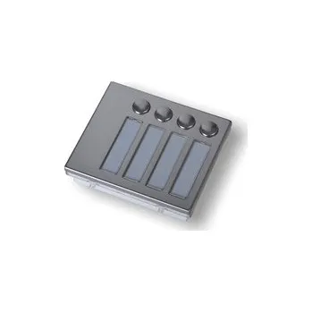 VIDEX ART. 4844 Tlačítkový modul série 4000, 4 tlačítka, nerez ocel