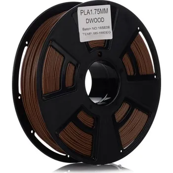 Filament Tisková struna PLA pro 3D tiskárny, 1,75mm, 0,8kg, s příměsí dřeva (tmavá)