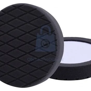 Brusný kotouč Kotouč leštící pěnový, diamantový vzor, T10, černý, EXTOL PREMIUM 180 x 35 mm, průměr zipu 150 mm, balení 1 ks