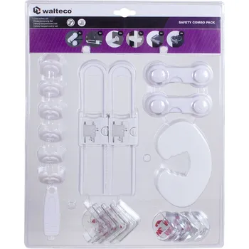 Dětský bezpečnostní prvek Walteco Sada dětských bezpečnostních pojistek, 24ks bílá