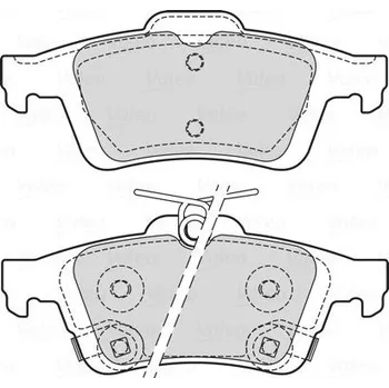 Brzdová destička Sada brzdových destiček, kotoučová brzda VALEO 601709
