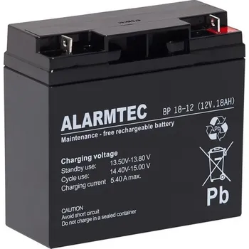 Záložní baterie Akumulátor Alarmtec BP 18-12 18Ah 12V AGM alarm