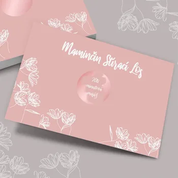 Stírací los ROSE, pro maminku Varianta: Bez vlastního textu