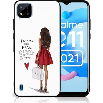 Pouzdro na tablet VSECHNONAMOBIL 44843 MY ART Silikonový obal Realme C11 2021 RED DRESS (137)