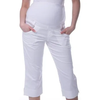 Těhotenské 3/4 kalhoty 1S0283 bílá xs