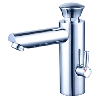 Vodovodní baterie TENDER TR 06 tlačítkový časový stojánkový umyvadlový ventil s regulací teploty - CHROM TR06