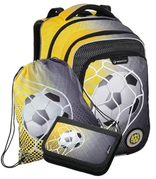 Set školních potřeb Bagmaster Lumi 21 D 21018 žlutý fotbal