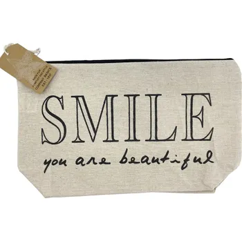 Kosmetická taška H&L Toaletní taška Ecru, smile