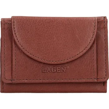 Peněženka Dámská kožená slim peněženka Lagen Mellba - hnědá