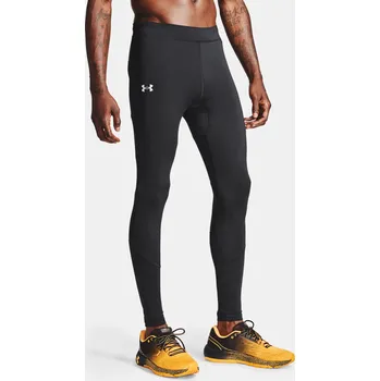 Pánské legíny Pánské sportovní kompresní legíny Under Armour Fly Fast HeatGear Tight-BLK - černé Velikost: M