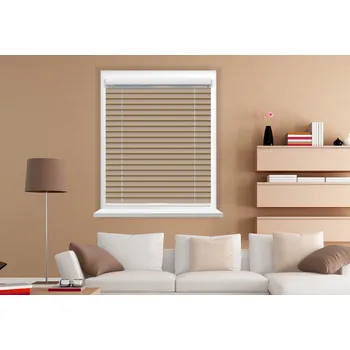 Žaluzie Rolux Vnitřní hliníková žaluzie Šedo béžová lesklá BRILANT, 1400 mm, 1300 mm, Šedo béžová lesklá