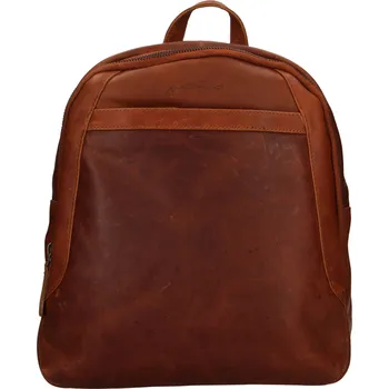 Městský batoh Kožený batoh Justified Divelo - koňak