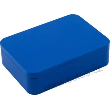 Dóza na potraviny BLUE plechová dóza na čokoládu 3500 jednobarevná tmavě modrá lesk