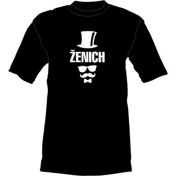 Žertovný předmět Tričko - Ženich - klobouk Velikost: M