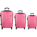 Sada 3 cestovních kufrů Madisson Reina S,M,L - růžová