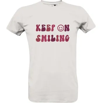 Pánské tričko Tričko s potiskem Keep on smiling pánské