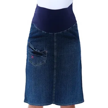 Dámská sukně Těhotenská sukně 1S0725 modrá l