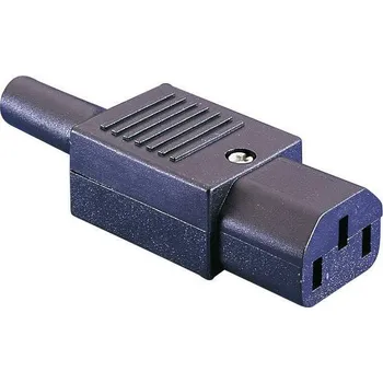 Elektrická zásuvka Bulgin PX0587 IEC zástrčka C13/C14 PX zásuvka, rovná Počet kontaktů: 2 plus PE 10 A černá 1 ks